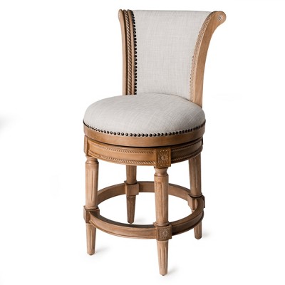 Maven Lane Pullman Wooden Kitchen Swivel Stool