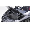 Lamborghini Aventador SVJ Nero Nemesis Matt Black 1/18 Model Car by Autoart - 3 of 4