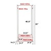 Artloge 2 Tier Large White Garment Coat Rack Mobile Thickened Iron Wardrobe Shelves with Wheels & 8 Hook for for Bedroom Living Room Condos Storage - 3 of 4