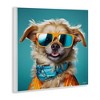 Stupell Industries Hipster Dog Portrait Wall Plaque Art, 12" x 12" - 2 of 4