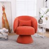 KTMBDW Swivel Accent Barrel Chairs with Removable Headrest, Chaise Lounge Indoor with Neck Support Pillow, Swivel Chairs for Living Room - 3 of 4