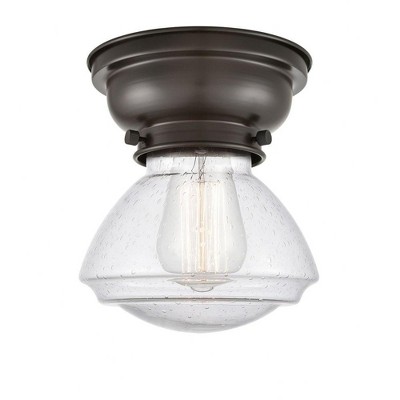 Olean - 1 Light Flush Mount In Industrial Style-6.4 Inches Tall and 6.75 Inches Wide