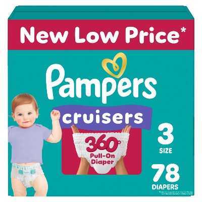Pampers Cruisers 360 Diapers - (Select Size and Count)