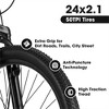 YONWAY 24 inch Mountain Bike, Shimano 21 Speeds with Dual Disc Brakes and 100mm Front Suspension for Teenagers Girls Women - 4 of 4