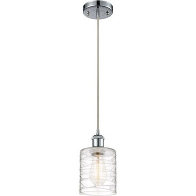 Cobbleskill - 1 Light Cord Hung Mini Pendant In Industrial Style-8 Inches Tall and 5 Inches Wide