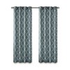 PAGED Fretwork Print Grommet Top Window Curtain Panel, Light Filtering Privacy Curtain for Bedroom & Living Room - 2 of 4