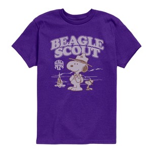 Boys' - Peanuts - Scout Fire Short Sleeve Graphic T-Shirt - 1 of 4