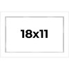 PosterPalooza | Modern Shadow Box 1" Depth White Picture Frame - UV Acrylic, Backing Board, Hanging Hardware - 2 of 4