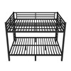 VYNXARIA Black Metal Queen and Queen Size Bunk Beds for Teens and Adults, Space - Saving Design - 3 of 4