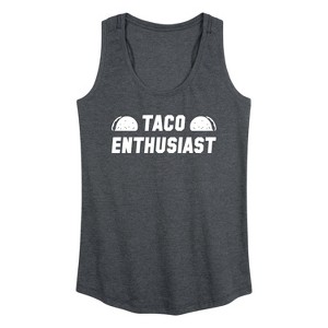 Women's - Instant Message - Taco Enthusiast Graphic Racerback Tank - 1 of 4