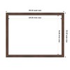 Amanti Art Florence Medium Brown Framed Magnetic Dry Erase Board - 4 of 4