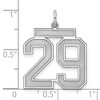 Black Bow Jewelry Sterling Silver, Jersey Collection, Large Number 29 Pendant - 4 of 4