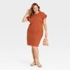 Women's Short Sleeve Knit Mini T-Shirt Dress - Ava & Viv™ - image 3 of 3