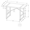 Sapphtopaz Home Office Desks 49" Contemporary Computer Desk with Metal Frame Writing Desk Gaming Desk Office Desk for Home Office - 2 of 4