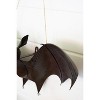 Painted Metal Bat Halloween Door Hanger 10"H – Black Distressed Bat Decor by Kalalou - 3 of 3
