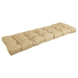 Blazing Needles, 60-inch by 19-inch Tufted Solid Outdoor Spun Polyester Loveseat Cushion - 1 of 3