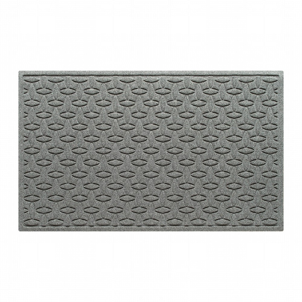 Photos - Doormat Bungalow Flooring 3'x5' WaterHog Elipse Indoor/Outdoor  Heather Gray: Weather-Resistant, Low Pile, Solid Pattern 