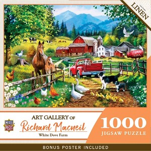 MasterPieces 1000 Piece Jigsaw Puzzle - White Dove Farm - 19.25"x26.75" - 1 of 4