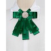 Allegra K Women's Pre-tied Pin Brooch Ribbon Beads Party Bowknot Bow Tie - 2 of 4