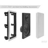Pyle Home PDIW55 6.5 Inch 200 Watt 2 Way Square Rectangular In-Wall/ In-Ceiling Flush Mounted Stereo Speaker Pair, White - 3 of 3