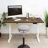 Mount-It! Dual Motor Electric Standing Desk with 55" Tabletop, Oak & White - 3 of 4