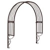 Design Toscano Thornbury Ornamental Metal Garden Window Trellis: Set of Two - 2 of 4