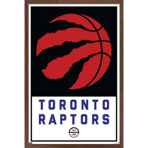 Trends International NBA Toronto Raptors - Logo 21 Framed Wall Poster Prints - 1 of 4