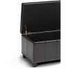 CAVINAS Faux Leather Storage Ottoman Bench with Stitched Design and Nailhead Trim,Storage Benches for Living Room,Bedroom - 4 of 4