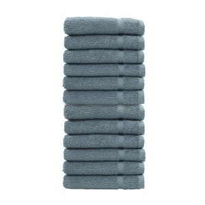 Linum Home Textiles 100% Turkish Cotton Denzi Washcloths (Set of 12) - 1 of 2
