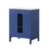 Bathroom Vanity With Top Sink, Bathroom Storage Cabinet WithDrawers Door, Freestanding Single Sink Vanity For Apartment - 3 of 4