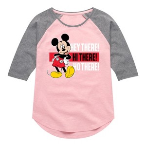 Girls' - Disney - Hey There Hi There Shirt Tail Raglan Graphic T-shirt - 1 of 3
