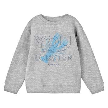 Friends TV Show You're My Lobster Youth Athletic Heather Long Sleeve Shirt