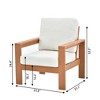 Decksplore 5 Piece Sofa Seating Group HDPE with Cushions Patio Conversation Sets Outdoor Furniture - 4 of 4