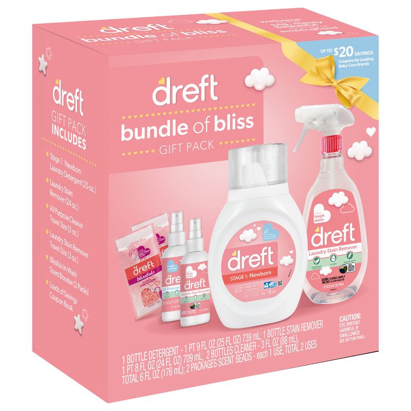 Dreft Bundle of Bliss Laundry Detergent Gift Pack - 6ct, 4 of 9