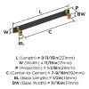 Amerock Overton Split Finish Cabinet or Drawer Pull - 2 of 3