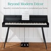 Best Choice Product Modern 88 Key Fully Weighted Desk Style Digital Piano w/ Metal Legs, 3 Sustain Pedal - 2 of 4