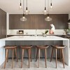 HOMLUX Modern 3-Light Ceiling Chandelier Glass Pendant Light Adjustable Height for Kitchen Island Dining Room - 4 of 4