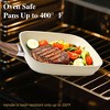 FONTOI 3 Pcs Nonstick Grill Pan for Stove Tops, Versatile Square Grilling Pan, Durable Grill Skillet for All Stoves Cooking, Beige, 9.45"*9.45"*1.57" - 4 of 4