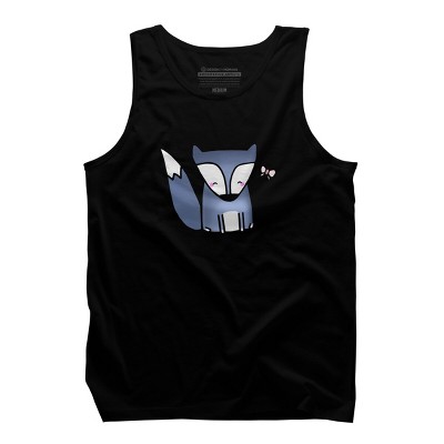Men's Design By Humans Little Fox & Friend By staceyroman Tank Top