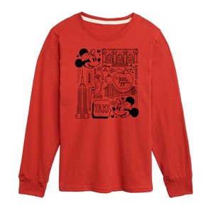 Boys' - Disney - Mickey & Friends Long Sleeve Graphic T-Shirt - 1 of 4