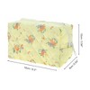 Unique Bargains Floral Quilting Makeup Bag Yellow Orange 1 Pc - 2 of 3