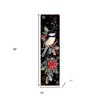 HomeRoots 36" Black Red And White Christmas Chickadee Solid Wood Porch Sign - 3 of 4