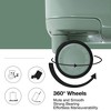 ORRD 28" Lightweight Suitcase w/TSA Lock & USB Port - Spinner Wheels, Green Artificial Leather, Wheel Lock - 3 of 4