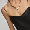 Pompeii3 17" Terry Chain Chunky Heavy Weight Baroque Freshwater Pearl 25mm Pearl Necklace - 4 of 4