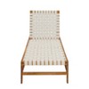 Christopher Knight Home Berywn Outdoor Acacia Wood Adjustable Chaise Lounge with Rope Seat - 4 of 4