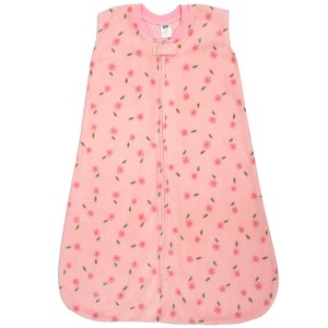 Hudson Baby Infant Girls Fleece Sleeping Bag, Sack, Blanket, Small Floral - 1 of 2