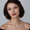 GILDED 1/2 Carat Total Weight Natural Round-Cut Diamond Cross Pendant Necklace in Sterling Silver, 18-inch Chain - 4 of 4
