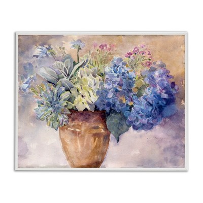 Stupell Industries Purple Hydrangea Painting, 30" x 24"