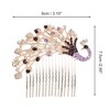 Unique Bargains Women's Durable Peacocks Side Comb 1 Pc - 2 of 4