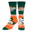 Odd Sox, Crush Orange Half Stripe, Funny Novelty Socks, Large - 2 of 4